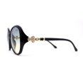 thumbnail image 3 of Womens Luxury Foliage Rhinestone Jewel Hinge Butterfly Designer Sunglasses Black Blue Yellow, 3 of 4