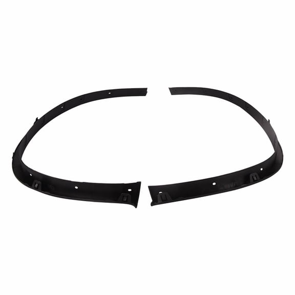 OE # 51777176236 51777176235 Plastic Black Front Left   Right Fender Flares Moulding Trim Set 2PCS Fits select: 2008-2014 BMW X6 XDRIVE35I