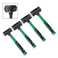 thumbnail image 3 of Non-elastic Rubber Hammer Half Hole Flat Top Black Installation Leather Hammer, 3 of 6