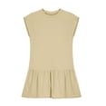 thumbnail image 3 of Niña Vestido de Primavera Estiramiento Suave Cómodo Casual Vestidos Sueltos para 5-14 Años Vestido de Verano de Manga Corta, 3 of 8