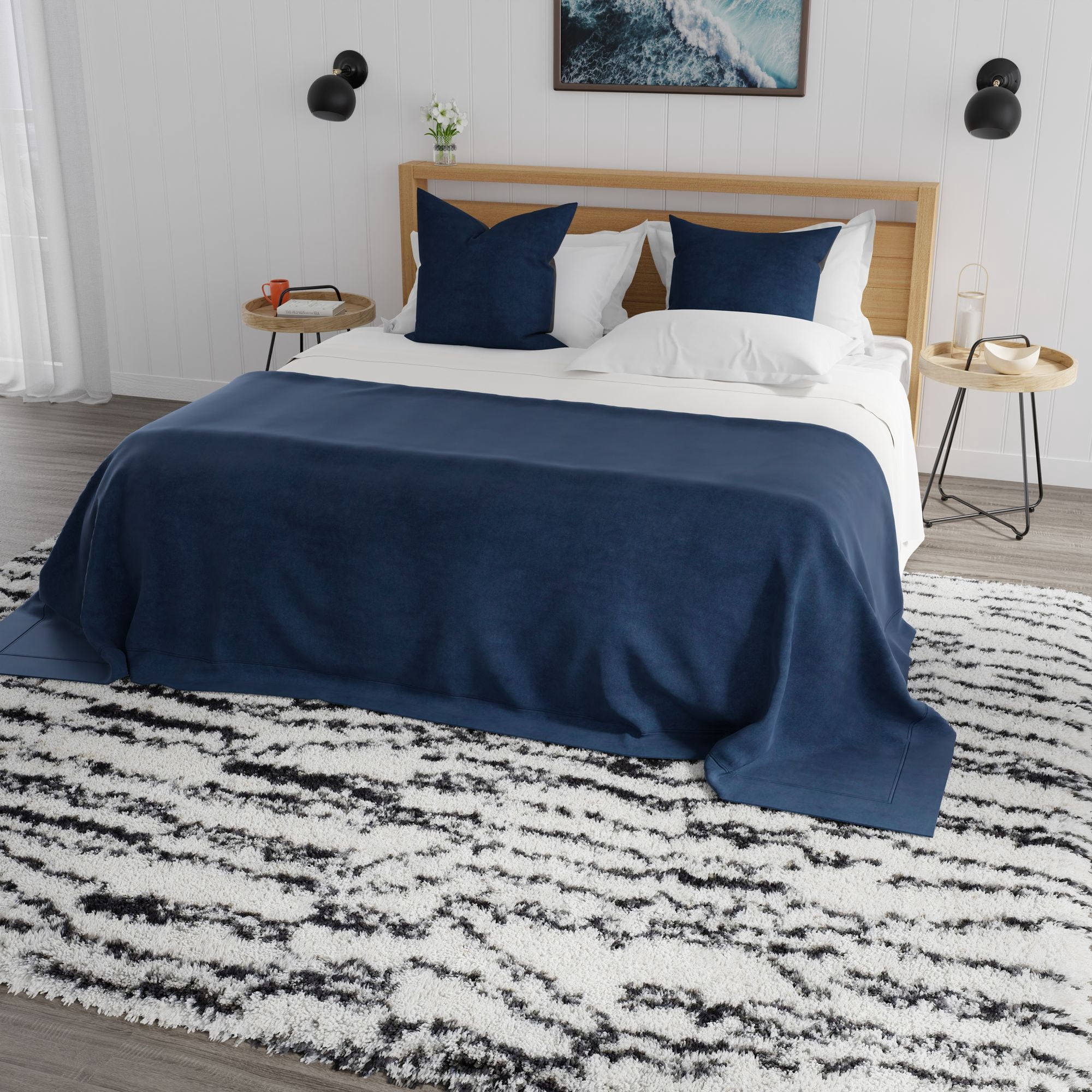 Mason Brooks Indigo Shag CG90A Transitional Geometric 8'3" X 10'0" Area Rug
