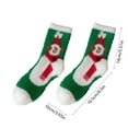 thumbnail image 3 of Cozy Warm Fuzzy Slipper Socks, Cute Holiday Christmas Tree/Santa /Reindeer Socks, Stretchy Socks for Male/Female(D), 3 of 6