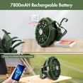 thumbnail image 4 of HOMEYA Portable Camping Fan Rechargeable Fan,7800mAh Battery Operated Fan,Battery Powered Fan with Led Light & Remote,Camping Fans for Tents Travel Car, 4 of 10