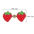 thumbnail image 2 of Raindrops 2-Pack Strawberry Waist Tightener Clips for Jeans Adjustable Fit Multi-Color Stylish Buckles for Clothing, 2 of 8