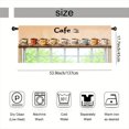 thumbnail image 3 of Rdsfhsp Cafe Window Valance Curtain, Coffee Cup Pattern Decorative Rod Pocket Short Curtain for Kitchen Dining Room Home Decor, 3 of 5