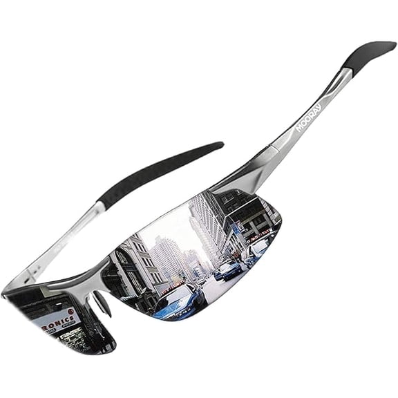 Mens Polarized Sports Sunglasses UV Protection Sunglasses for Men Cycling Driving Fishing