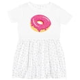 thumbnail image 3 of Inktastic Pink Donut with Sprinkles Girls Toddler Dress, 3 of 5