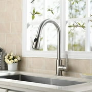 Kitchen faucets pull out Single-Handle Kitchen Sink Faucet with Pull Down er, Shield Technology and Magnetic Docking Head Sliver