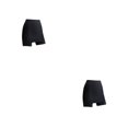 thumbnail image 3 of Sonducket Pantalones cortos de seguridad transpirables de cintura alta de doble capa para mujer, pantalones cortos adelgazantes, ropa interior de Negro 2piezas, 3 of 6