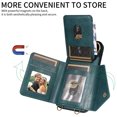 thumbnail image 6 of Crossbody Case for Samsung Galaxy A24, Adjustable Shoulder Strap 47" / 1.2m, Finger Ring Holder with 6 Card Slots, 6 of 16