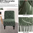 thumbnail image 2 of Armless Chair Slipcover Removable Armless Chair Cover Printed Armless Accent Chair Covers Washable Slipper Chair Slipcovers Furniture Protector Covers for Extra Large Armless Accent Chair, 2 of 8