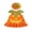 Orange, variant on Cjfdfy Toddler Baby Girls Halloween Costume Pumpkin Ghost Fleece Sleeveless Cosplay Dress With Hat Little Baby Cute My First Halloween Holiday Dress Clothes 0-3Y