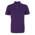 thumbnail image 1 of Asquith & Fox - Polo liso de manga corta Hombre/Caballero (Morado jaspeado), 1 of 3