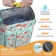 thumbnail image 2 of Travel Cooler Bag - Pioneer Flower Floral Print Pattern Camping Beer Cooler Backpack with Bottle Opener- Waterproof Insulated Picnic Backpacks - Cooler Bag for Beach, 2 of 6