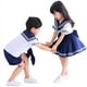 thumbnail image 5 of Uniforme escolar para niños, disfraz de JK, cuello azul marino, traje de marinero japonés, fotografía de niña, disfraz de guerrero marinero de jardín de infantes, 5 of 5