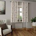 thumbnail image 2 of Ambesonne Coffee Grommet Curtain, Coffee Time Americano, 50" x 63", Brown White, 2 of 6