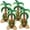 Palm Tree 4PCS, variant on 2PCS Big Palm Tree Balloons, Standing Inflatable Palm Tree Foil Balloon for Luau Hawaiian Birthday Party Decorations Pool Tropical Jungle Summer Beach Party Supplies
