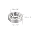 thumbnail image 2 of Unique Bargains Self -Clinching Nuts,#8-32x0.12-Inch Stainless Steel Rivet Nut Round Head Steel Metal Sheet Mounting Fastener 100pcs, 2 of 5