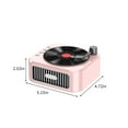 thumbnail image 3 of Bluetooth 5.3 Magnetic Tape Rotatable Speaker, Retro Wireless Record Player, Surround Sound, 800mAh Battery, 4H Usage, USB/T Flash Card/AUX Playback, Desktop Ornament, Gift Choice, 3 of 9