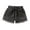 Black, variant on SYMOID Girls Denim Chino Shorts Size 10-12 with Elastic Waist & Frayed Hem - Washed-Out Casual Summer Shorts,Black,Size 7-8 T