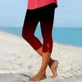 thumbnail image 2 of Wdgfv Lace Leggings for Women 2026 Trendy Plus Size High Waist Capri Cropped Leggings Stretch Tights Holiday Beach Yoga Pants, 2 of 5