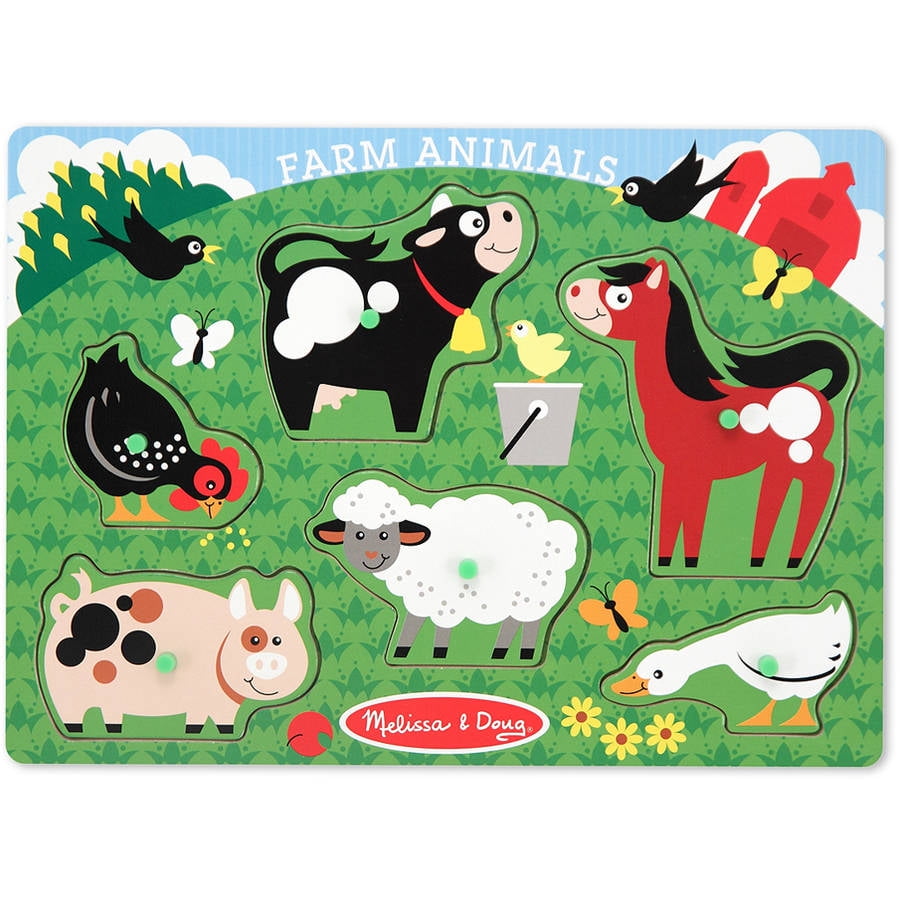 melissa & doug farm animals sound puzzle