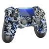 Wireless Game Controller Game Joystick for PS4/ Slim/Pro with Dual Vibration/6-Axis Motion Sensor- Blue Death