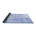 thumbnail image 2 of Ahgly Company Indoor Round Abstract Blue Modern Area Rugs, 4' Round, 2 of 4