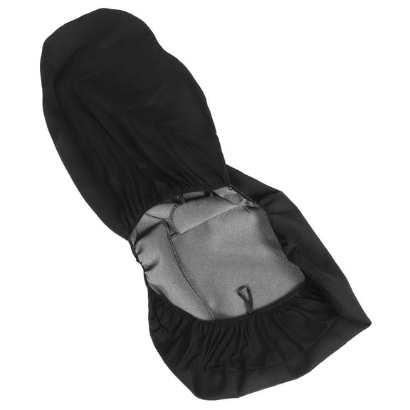 OUNONA Single Piece Black Car Front Seat Cover Breathable Elastic Fabric Driver Seat Protector