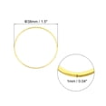 thumbnail image 2 of 100Pack 38mm Brass Hollow Circle Bezel Round Linking Rings(Gold), 2 of 4