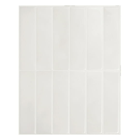 Smart Tiles - 3D Adhesive Peel and Stick Backsplash Tile, Off-white - 5-Pack 11.43" x 9"