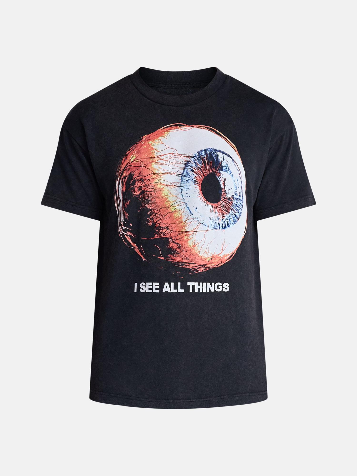 Halloween Boxy Fit Spooky I See All Things Graphic Tee, Men's Sizes XS-4XLT