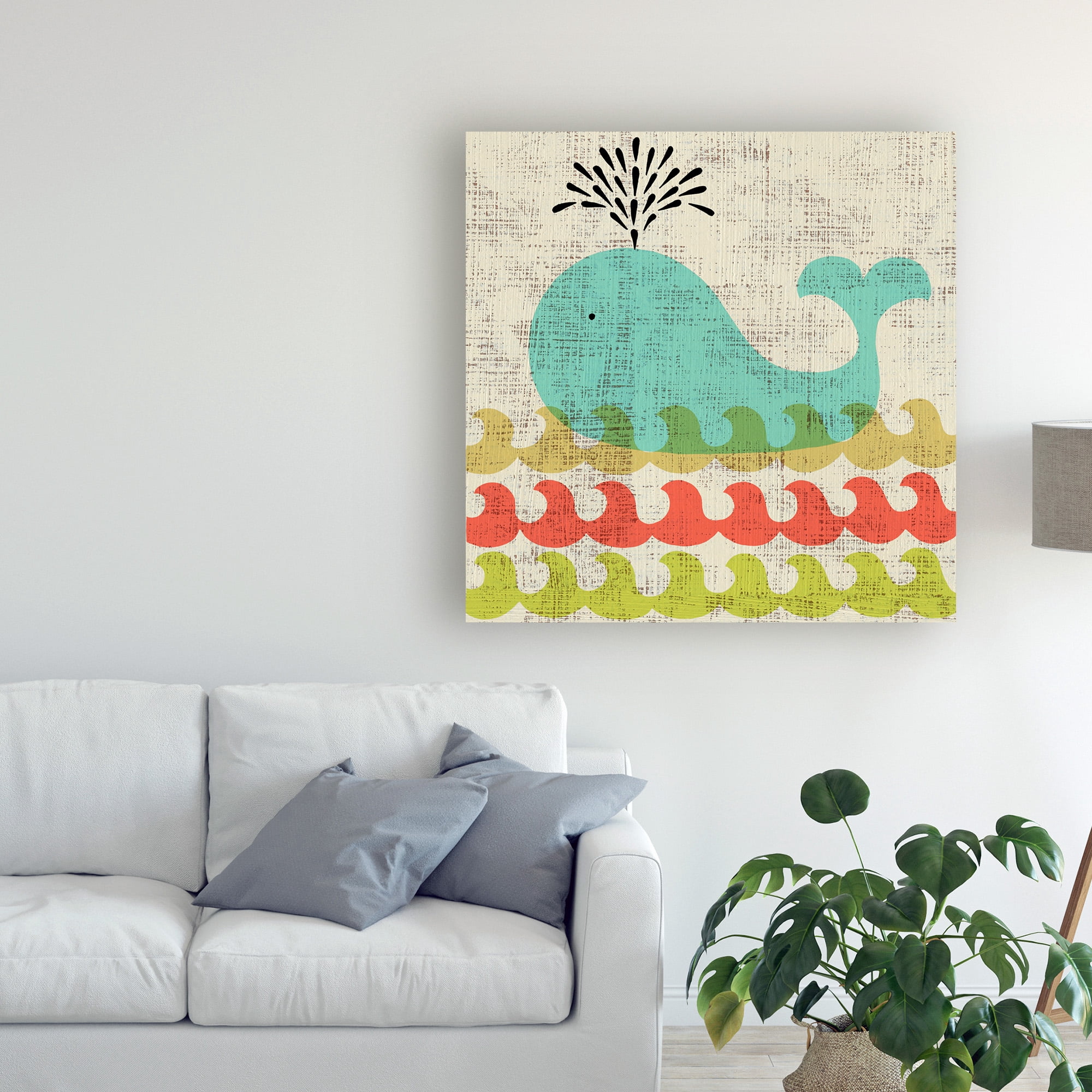 Trademark Fine Art 'Adas Whale' Canvas Art by Chariklia Zarris