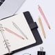 thumbnail image 2 of 4 bolígrafos, bolígrafos de escritura cómodos, bonitos bolígrafos retráctiles de metal, bolígrafos de regalo de punta media de tinta negra de 1,0 mm, lindos bolígrafos útiles escolares para mujeres, 2 of 5