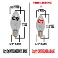 thumbnail image 5 of Novelty Lights C7 Blue Ceramic Christmas Lights Set - Indoor/Outdoor Christmas Light String – Opaque Christmas Bulbs – Outdoor String Lights - Brown Wire - 25 Foot, 5 of 5