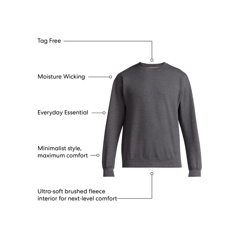 Athletic Works Men's Fleece Crewneck Sweatshirt photo 6