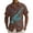 Brown, variant on Music Shirts for Men Hawaiian Bowling Vintage Print Short Sleeve Casual Button Down Beach Big Tall Shirt Green XXXXXL