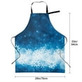 thumbnail image 2 of Kdxio Blue Glitter Sparkles Apron with Pockets Adjustable Kitchen Aprons for Men Women Waterproof Aprons for Cooking,Drawing,Crafting, Baking Household Cleaning, 2 of 5