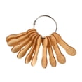 thumbnail image 3 of GUOOL 10 Pieces Wood Bobbins Crafts Winding Board for Knitting Sewing Cross Stitch A, 3 of 9