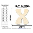 thumbnail image 2 of Unfinished Wood Groovy X Font Shape 24" / 3/4", 2 of 3