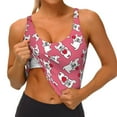 thumbnail image 6 of Sigee French Bulldog for Womens' Sports Vest with Performance Stretch and Quick Dry Fabric, High Elasticity Running Bra Workout Crop Tank Tops, 6 of 9