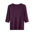 thumbnail image 4 of Crewneck Short Sleeve T shirts for Women Summer Basic, 4 of 6