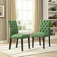 thumbnail image 2 of Modway Duchess Tufted Dining Side Chair in Green (Set of 2), 2 of 5