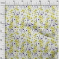 thumbnail image 3 of oneOone Polyester Spandex Lime Green Fabric Floral Sewing Craft Projects Fabric Prints By Yard 56 Inch Wide, 3 of 4