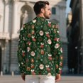 thumbnail image 2 of Chririnla Christmas Santa Claus Socks Men's Suit Jacket One Button Dress Suit Dinner Sports Coats Tuxedo Blazer for Festival Party Dinner, 2 of 7