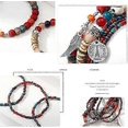 thumbnail image 2 of Layered Bracelets,Stackable ,Red, 2 of 5