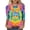 #0404-Multicolor, variant on Womens Tie Dye Bunny Print T Shirt 3/4 Sleeve Crew Neck Casual Tops Easter Rabbit Graphic Tees for Spring Vacation Wear