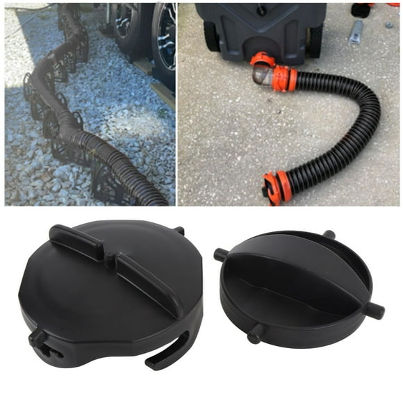 RV Sewer Hose Cap, Snap On Double Ear Type RV Sewer Cap Easy Installation for Replacement