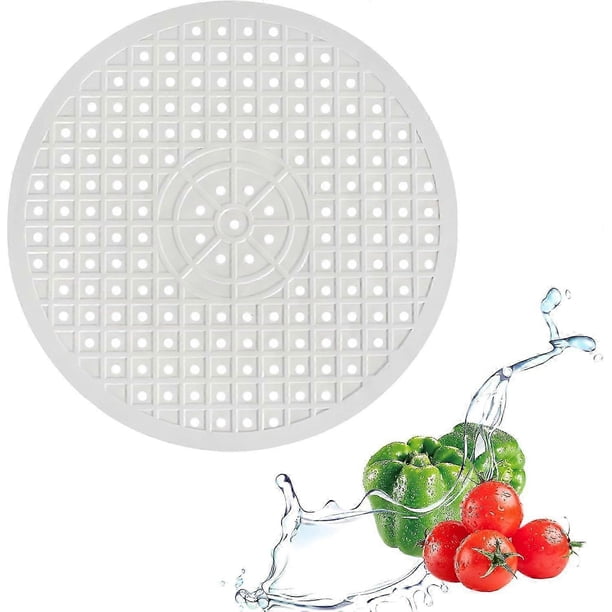2026 Round Sink Mat, 12 Inch, Countertop Protector, Foldable Sink Protector, to Protect Sink from Scratches (Round White)