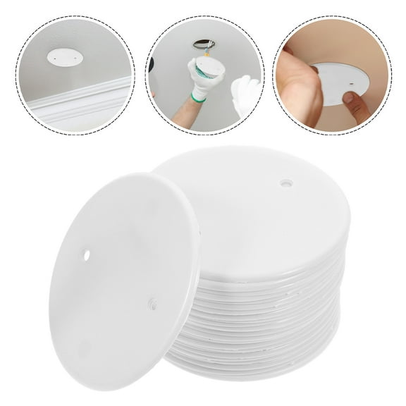 PBPBOX Ceiling Plate Cover For Business Owners 25Pcs White PP